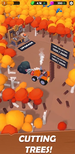 Gameplay screenshot 1 from Lumber GO! - Arcade game
